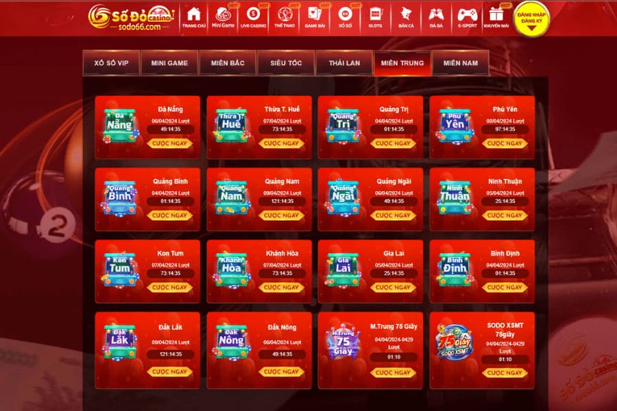 xổ số miền trung